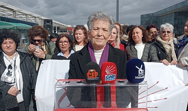 CHP Bursa Kadın Kolları İl başkanı Aysel Okumuş ‘Eşitsizliğe meydan okuyoruz’ dedi