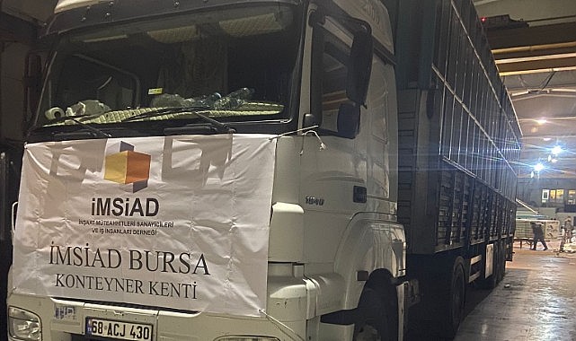İMSİAD’DAN DEPREM BÖLGESİNE 80 KONTEYNER BAĞIŞI…
