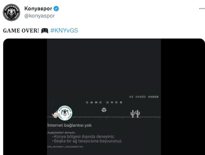Konyaspor ve Galatasaray’dan maç sonu paylaşımları
