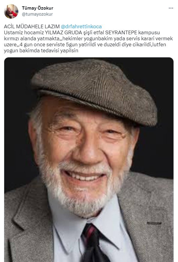 Yılmaz Gruda hastaneye kaldırıldı