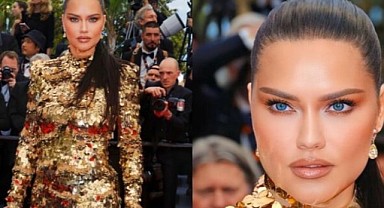 Adriana Lima’nın Cannes kıyafeti olay oldu