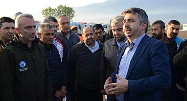 BAŞKAN YILMAZ, İŞÇİLERLE BULUŞTU
