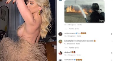Hadise iç çamaşırsız elbisesiyle dans etti