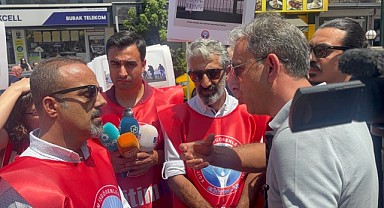 Sendika ve Polis Arasında Gergin Anlar