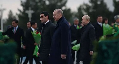 Cumhurbaşkanı Erdoğan Türkmenistan’da!