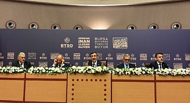 Cevdet Yılmaz BTSO Meclisi’nde konuştu: “505 milyar dolarlık ihracat gücüne ulaştık”