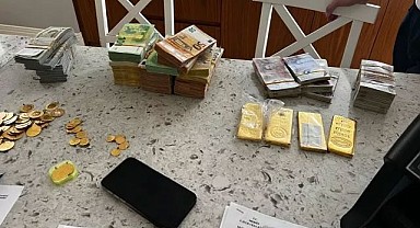 Baskın yapılan evden servet çıktı!
