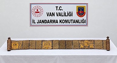 Van’da tarihi eser operasyonu